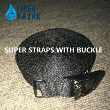 Polyester Retractable Ratchet Tie Down Buckle Strap for Kayak Trolley Lashing